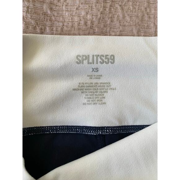 SPLITS 59 Dual High Waist Airweight 7/8 Leggings Black White Size XS - Picture 7 of 7